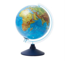 Глобус физико-политический Globen, 32см, с подсветкой от батареек на круглой подставке, Ве013200264